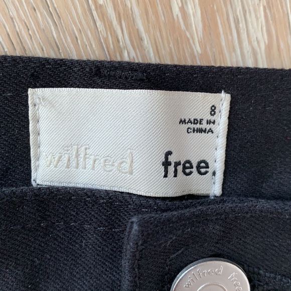 Wilfred Ashika Utility Wide-Leg Pant Cotton 26" Black Sz8 - Picture 10 of 12